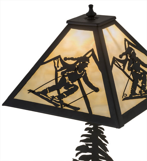 Meyda Tiffany - 181467 - Two Light Table Lamp - Alpine - Oil Rubbed Bronze