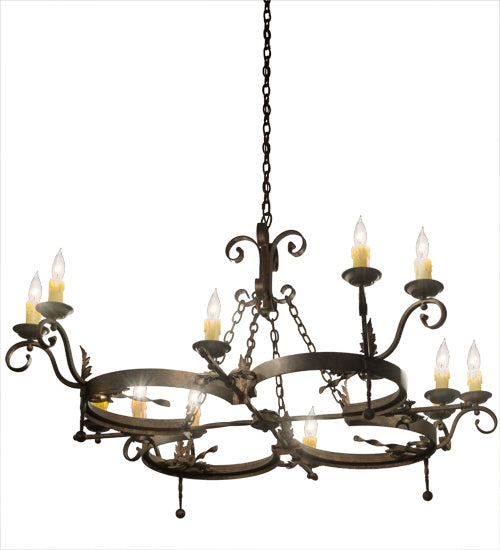 Meyda Tiffany - 183798 - 12 Light Chandelier - Andorra - Gilded Tobacco