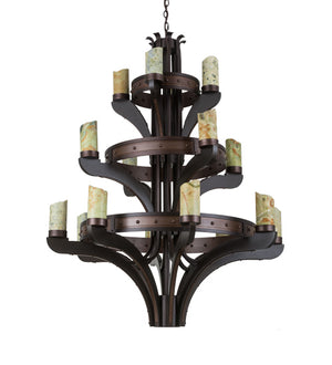 Meyda Tiffany - 183607 - 17 Light Chandelier - Castilla - Mahogany Bronze