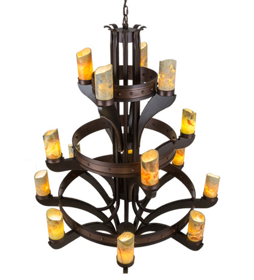 Meyda Tiffany - 183607 - 17 Light Chandelier - Castilla - Mahogany Bronze