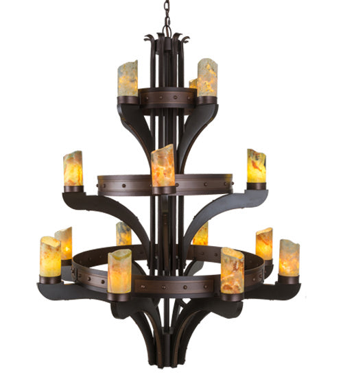 Meyda Tiffany - 183607 - 17 Light Chandelier - Castilla - Mahogany Bronze