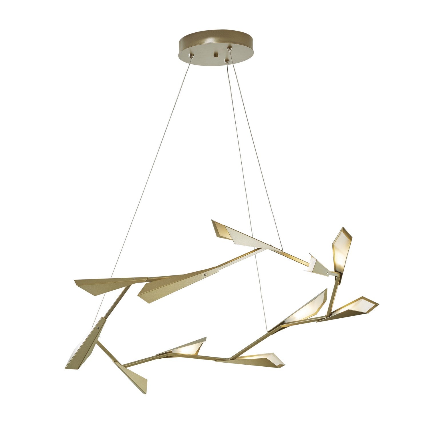 Hubbardton Forge - 135005-LED-STND-84 - LED Pendant - Quill - Soft Gold