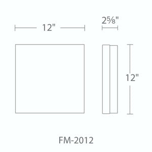 Modern Forms - FM-2012-27-TT - LED Flush Mount - Matrix - Titanium