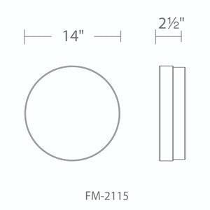 Modern Forms - FM-2115-27-TT - LED Flush Mount - Circa - Titanium