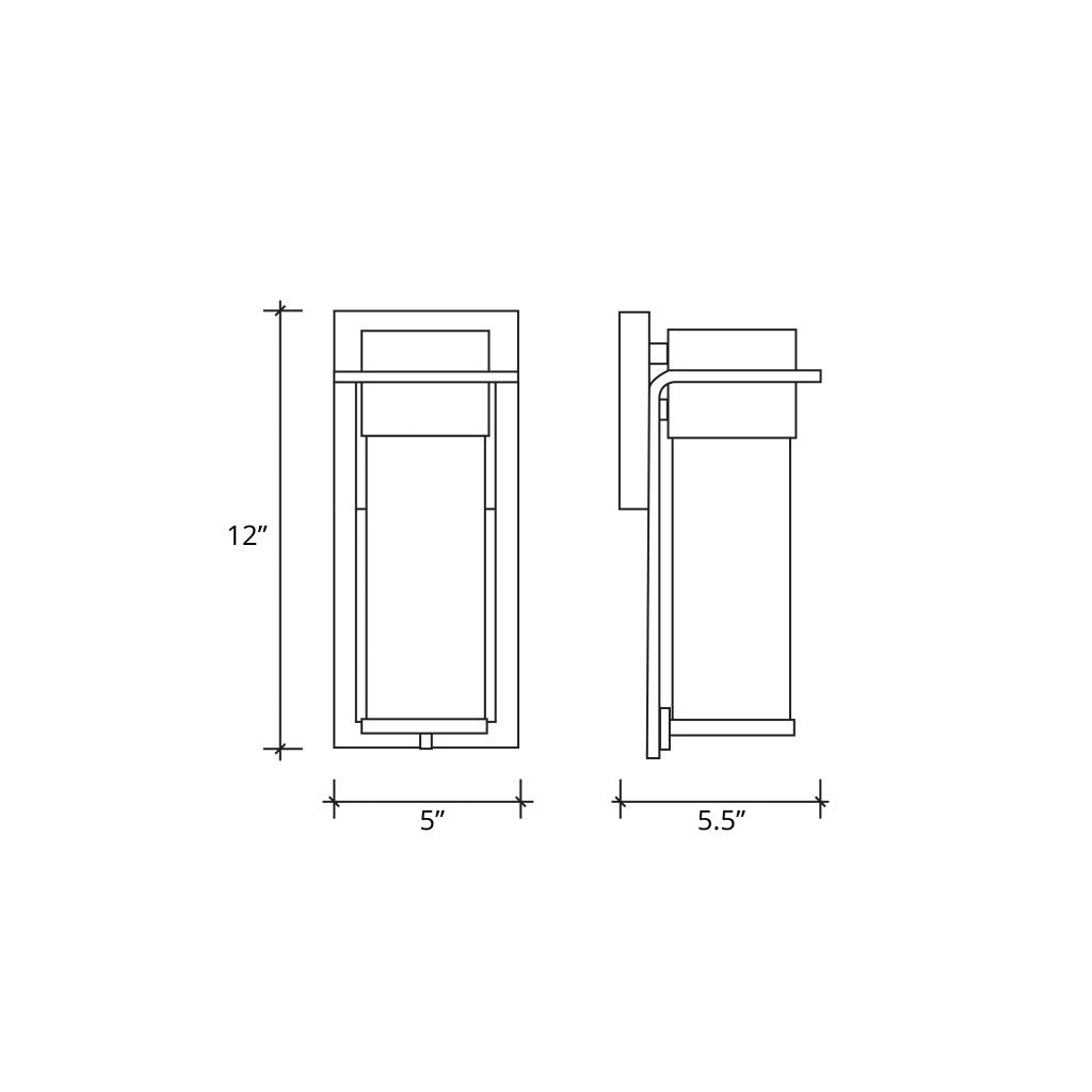 Justice Designs - FSN-7541W-RAIN-NCKL - LED Outdoor Wall Sconce - Fusion - Brushed Nickel