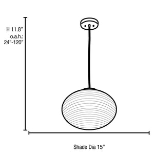 Access - 50180LEDDLP-BS/OPL - LED Pendant - Callisto - Brushed Steel