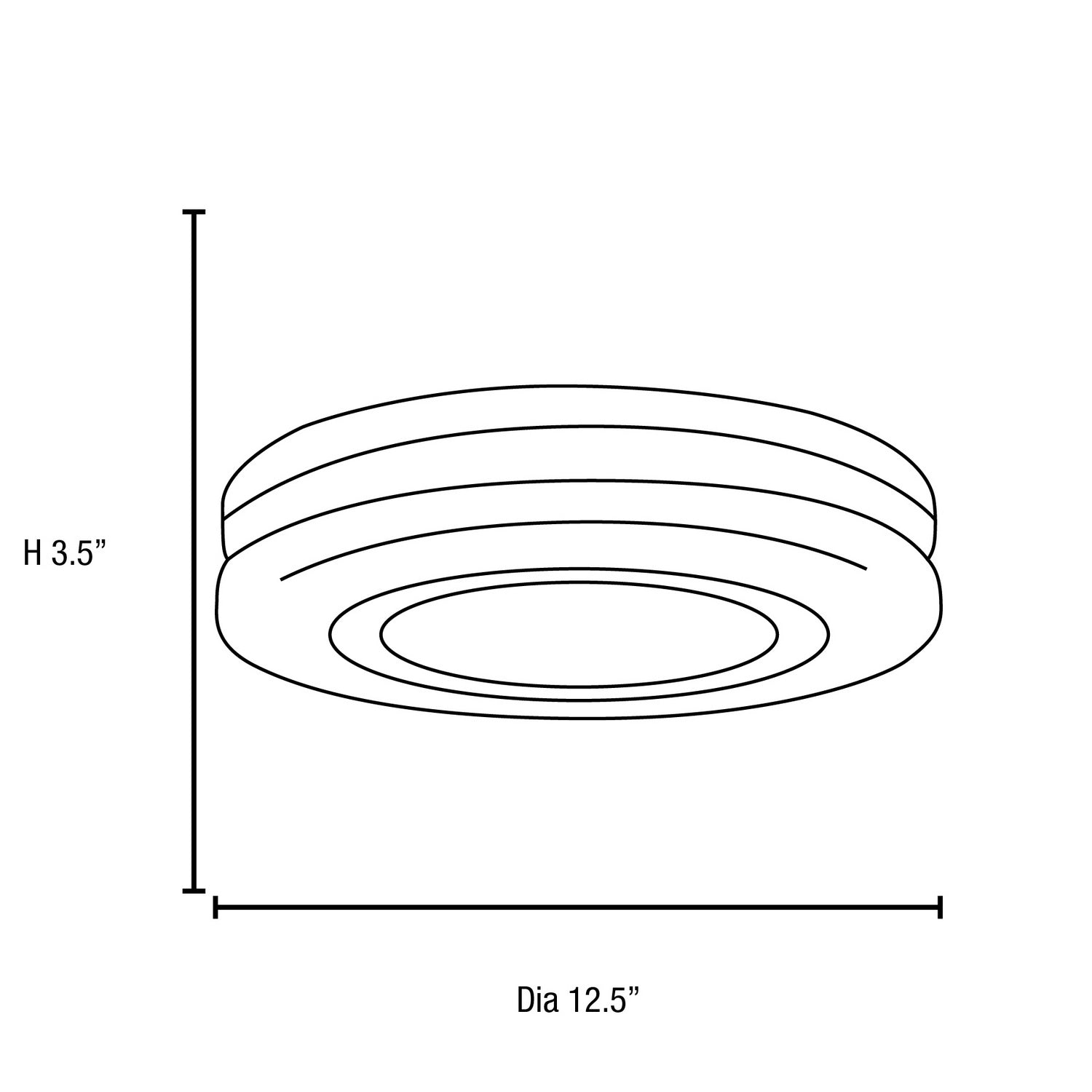 Access - 50187LEDDLP-WH/OPL - LED Flush Mount - Altum - White