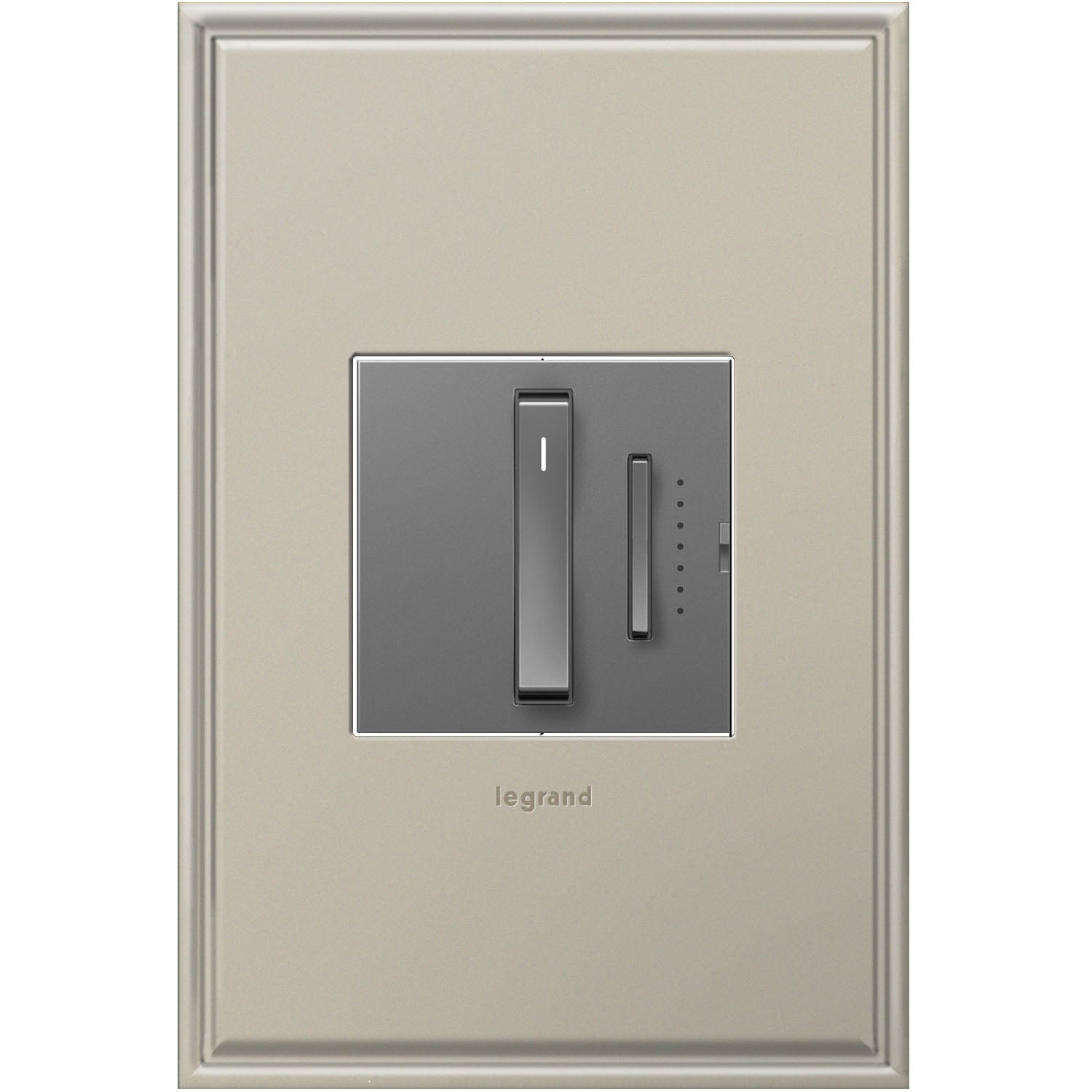 Legrand - ADWR703TUM4 - Whisper Tru-Universal Dimmer with Microban - adorne - Magnesium