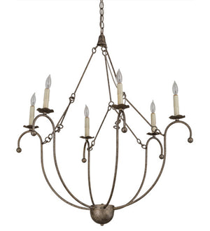 2nd Avenue - 48259-838R - Six Light Chandelier - Vienna - Corinth