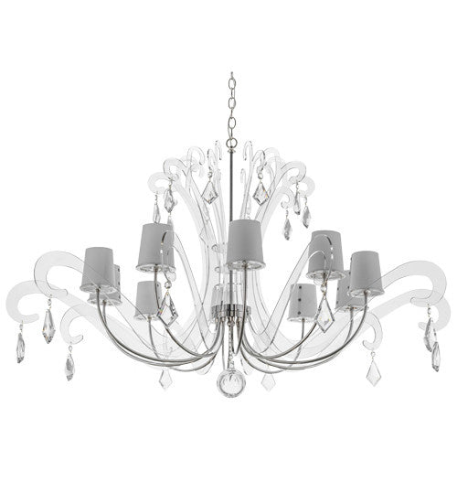 2nd Avenue - 64600-1 - Ten Light Chandelier - Lienz - Brushed Stainless Steel