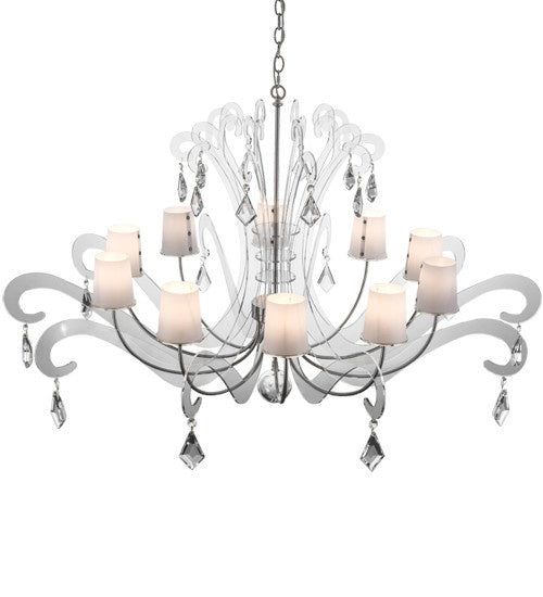 2nd Avenue - 64600-1 - Ten Light Chandelier - Lienz - Brushed Stainless Steel