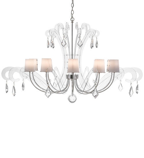 2nd Avenue - 64600-1 - Ten Light Chandelier - Lienz - Brushed Stainless Steel