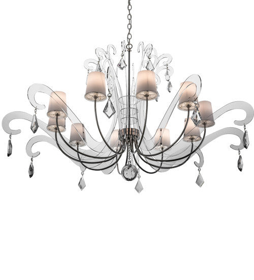 2nd Avenue - 64600-1 - Ten Light Chandelier - Lienz - Brushed Stainless Steel