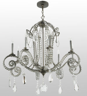 2nd Avenue - 220263-3 - Eight Light Chandelier - Lucerne - Iron Ore