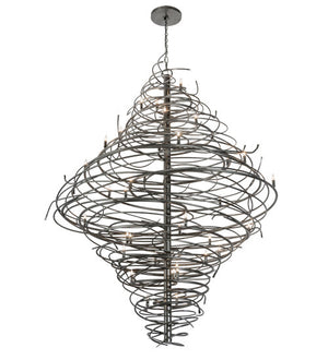 2nd Avenue - 01.0995.72.96H.CSVB - 36 Light Chandelier - Cyclone - Cosmic Silver Vein