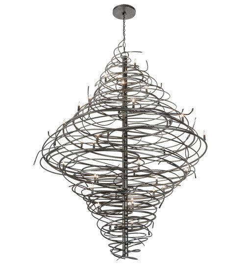 2nd Avenue - 01.0995.72.96H.CSVB - 36 Light Chandelier - Cyclone - Cosmic Silver Vein