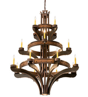 2nd Avenue - 7748-16 - 17 Light Chandelier - Castilla - Mahogany Bronze