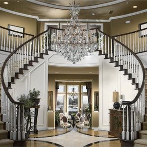 American Brass & Crystal - CH9324-A-03G-ST - 45 Light Chandelier - Elise - French Gold Glossy