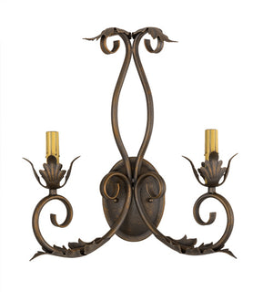 Meyda Tiffany - 120759 - Two Light Wall Sconce - Felicia - French Bronze