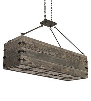 Meyda Tiffany - 188631 - 12 Light Oblong Pendant - Reclamare - Oil Rubbed Bronze