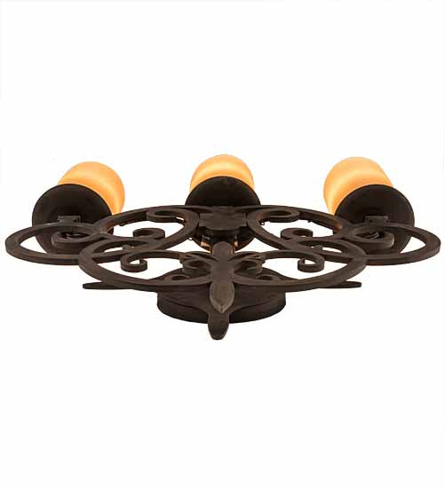 Meyda Tiffany - 189166 - Three Light Wall Sconce - Ashley - Costello Black