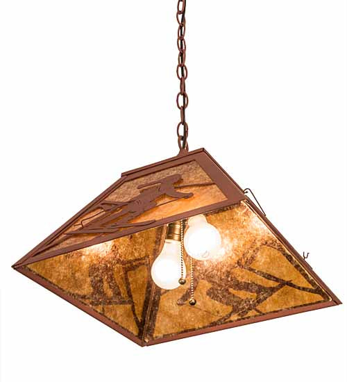 Meyda Tiffany - 190326 - Two Light Pendant - Alpine - Rust