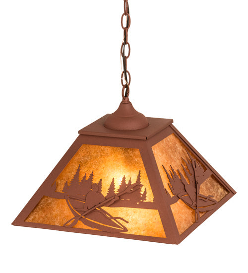 Meyda Tiffany - 190327 - Two Light Pendant - Kayaker - Rust