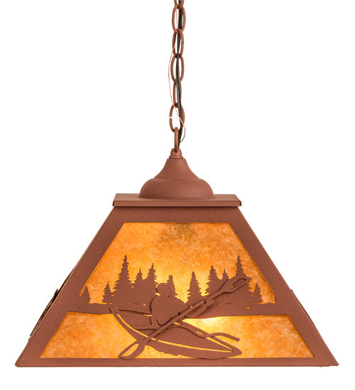 Meyda Tiffany - 190327 - Two Light Pendant - Kayaker - Rust