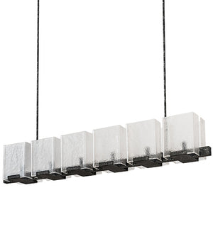 Meyda Tiffany - 190616 - Six Light Chandelier - Ice Cube - Smoke