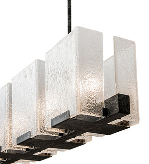 Meyda Tiffany - 190616 - Six Light Chandelier - Ice Cube - Smoke