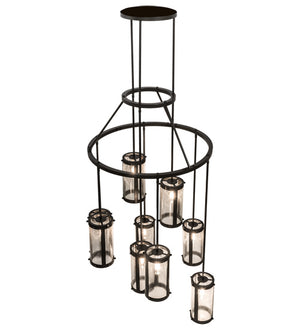 Meyda Tiffany - 190661 - Nine Light Chandelier - Cartier - Timeless Bronze