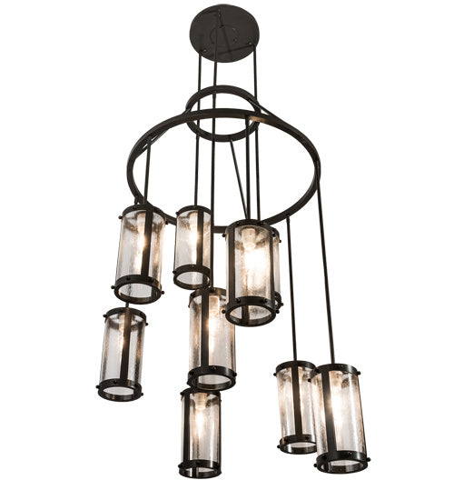 Meyda Tiffany - 190661 - Nine Light Chandelier - Cartier - Timeless Bronze