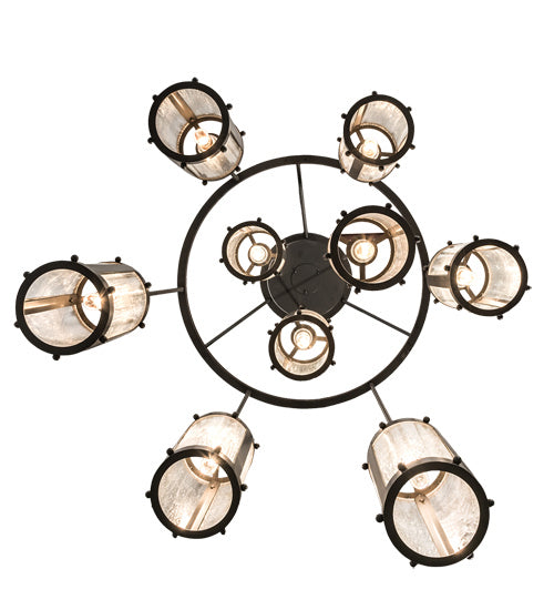 Meyda Tiffany - 190661 - Nine Light Chandelier - Cartier - Timeless Bronze