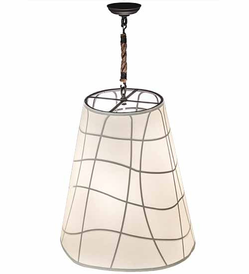 Meyda Tiffany - 191373 - Three Light Pendant - Earzz - Oil Rubbed Bronze