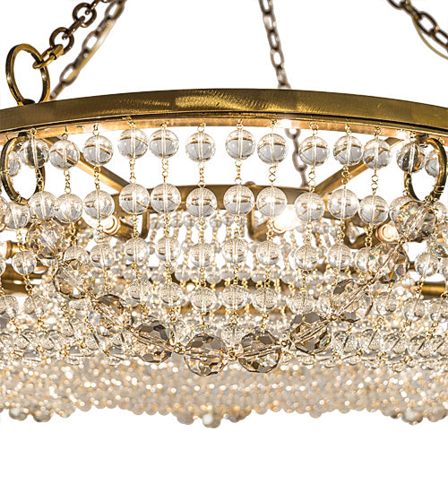 Meyda Tiffany - 192513 - 12 Light Chandelier - Sardinia - Transparent Gold