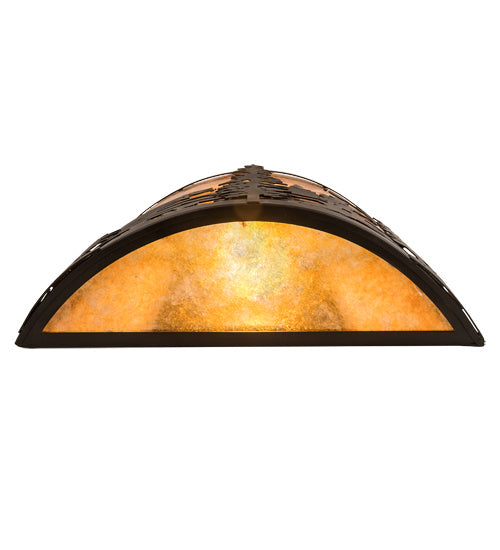 Meyda Tiffany - 192732 - Two Light Wall Sconce - Fly Fishing Creek - Oil Rubbed Bronze