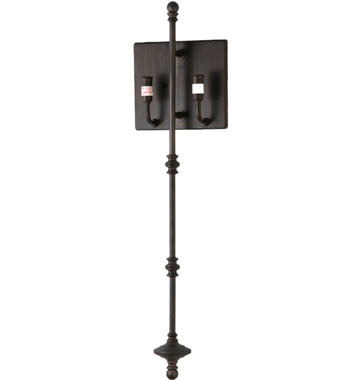 Meyda Tiffany - 156674 - Two Light Wall Sconce - Muirfield - Classic Rust