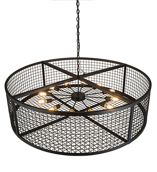 Meyda Tiffany - 197671 - 12 Light Pendant - Paloma Golpe - Textured Black