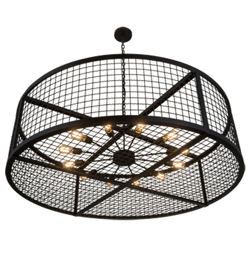 Meyda Tiffany - 197671 - 12 Light Pendant - Paloma Golpe - Textured Black