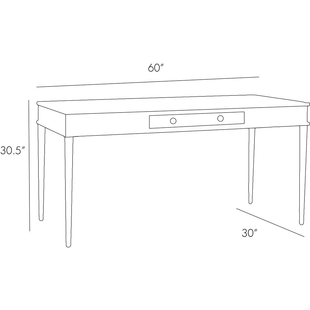 Arteriors - 5518 - Desk - Jobe - Ebony