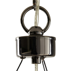 Arteriors - 89448 - Five Light Chandelier - Dante - Black Nickel