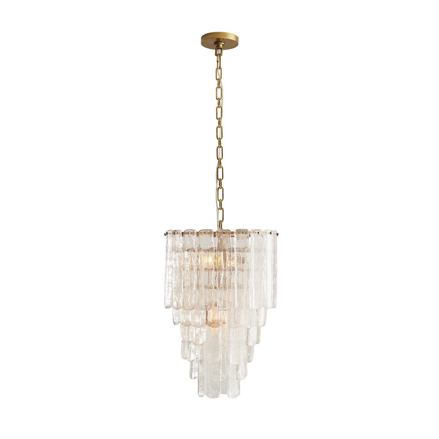 Arteriors - 89453 - Three Light Chandelier - Larie - Clear