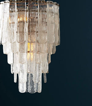 Arteriors - 89453 - Three Light Chandelier - Larie - Clear