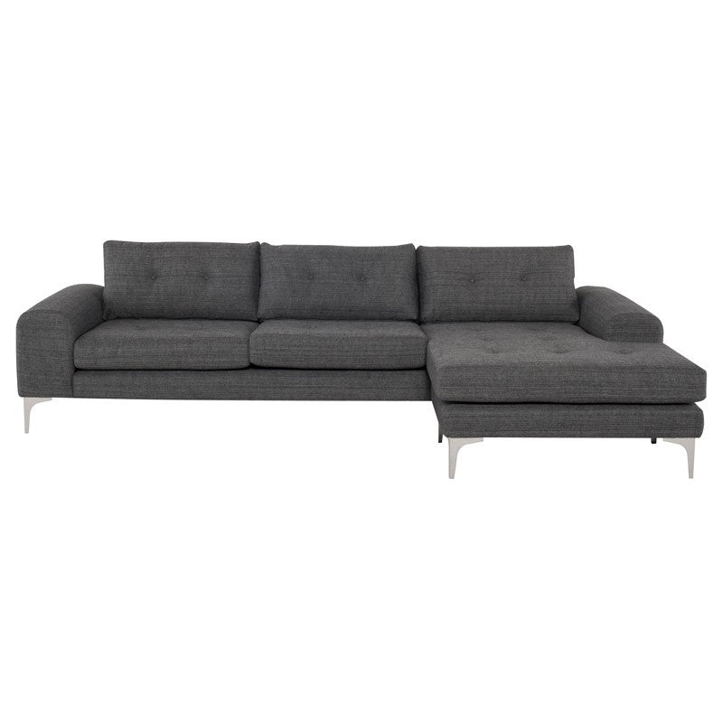 Nuevo - HGSC350 - Sectional - Colyn - Dark Grey Tweed