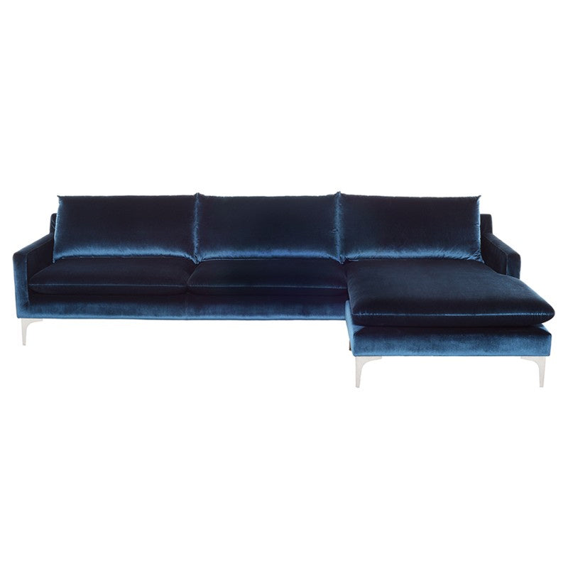 Nuevo - HGSC375 - Sectional - Anders - Midnight Blue