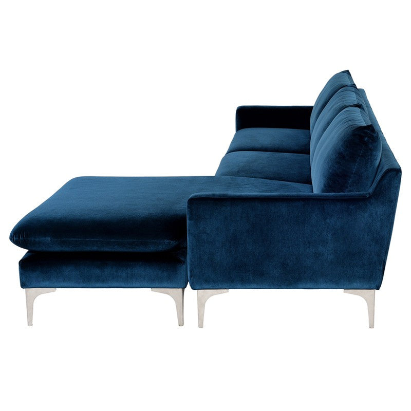 Nuevo - HGSC375 - Sectional - Anders - Midnight Blue