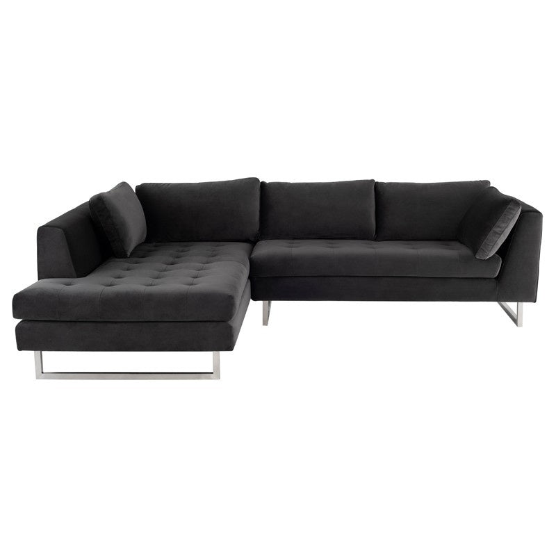 Nuevo - HGSC378 - Sectional - Janis - Shadow Grey