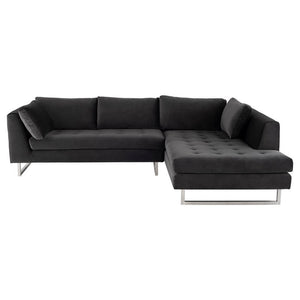 Nuevo - HGSC386 - Sectional - Janis - Shadow Grey