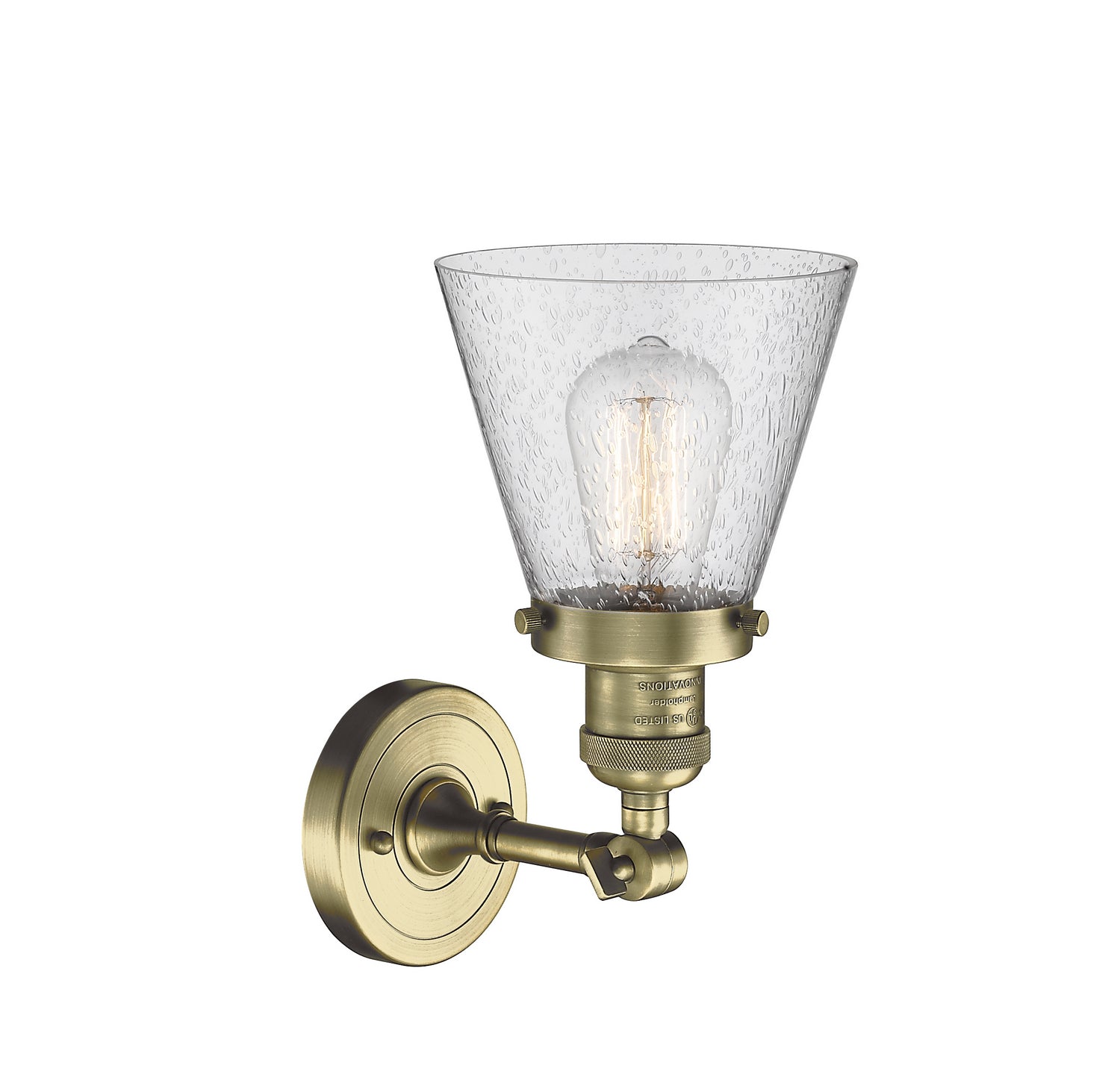 Innovations - 203-AB-G64-LED - LED Wall Sconce - Franklin Restoration - Antique Brass