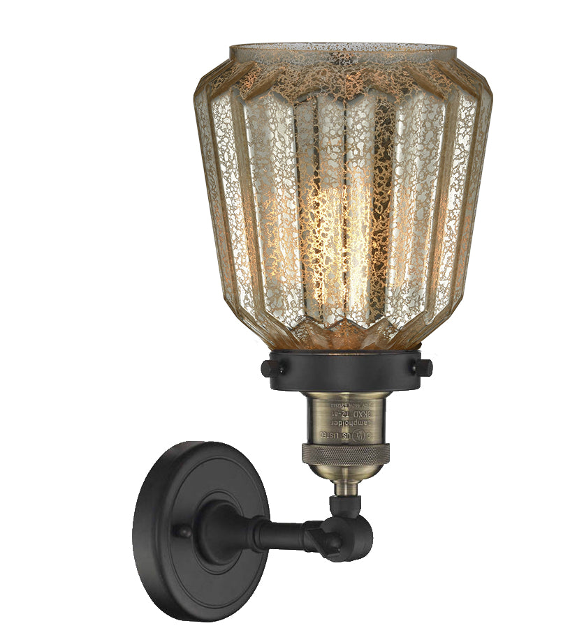 Innovations - 203-BAB-G146 - One Light Wall Sconce - Franklin Restoration - Black Antique Brass